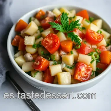 Ensalada de Lentejas: &iexcl;Como la de la Abuela! Receta F&aacute;cil Tarjeta de receta