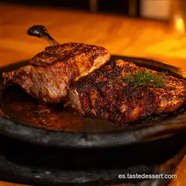 Entrecot de Ternera a la Plancha Mi Secreto Jugoso Tarjeta de receta