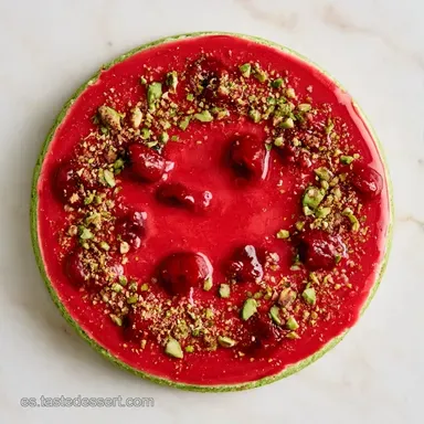 Entremet Cereza Pistacho para 8 Personas Tarjeta de receta