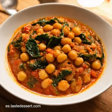 Espinacas con Garbanzos Receta Sevillana de la Abuela Tarjeta de receta