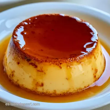 Flan De Huevo Casero Receta para 6 Tarjeta de receta