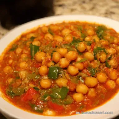 Garbanzos con Verduras El Puchero Vegano de la Abuela Tarjeta de receta