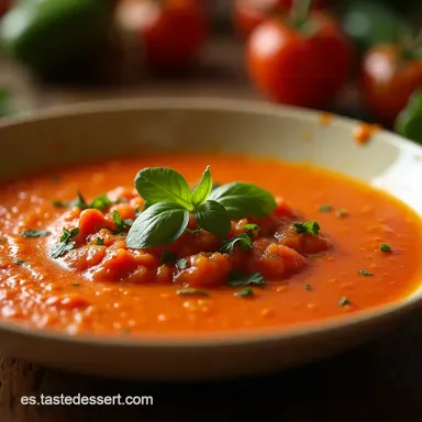Gazpacho Campestre Receta Fácil de Sopa Fría Andaluza Tarjeta de receta