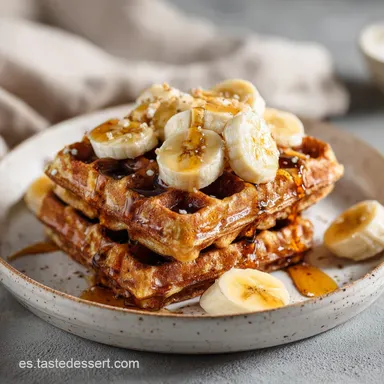 Gofres Saludables de Avena en 25 Minutos Tarjeta de receta