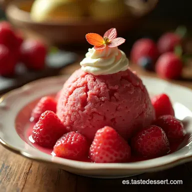 Helado de Frutos Rojos Keto Cremoso con Mascarpone y Sin Az&uacute;car Tarjeta de receta