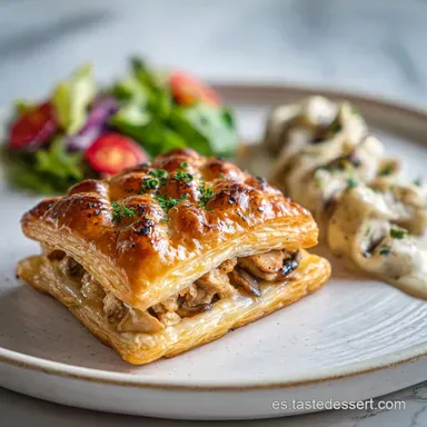 Hojaldre Relleno: Crujiente con Interior Cremoso Tarjeta de receta