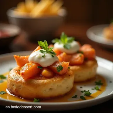 Receta F&aacute;cil Hojaldres de Salm&oacute;n y Queso para un Aperitivo Elegante Tarjeta de receta