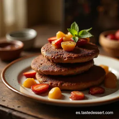 Hot Cakes de Cacao Keto Receta Esponjosa y Sin Az&uacute;car Tarjeta de receta