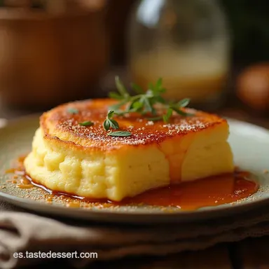 Receta de Leche Asada Cl&aacute;sica El Flan Tostado de la Abuela Tarjeta de receta