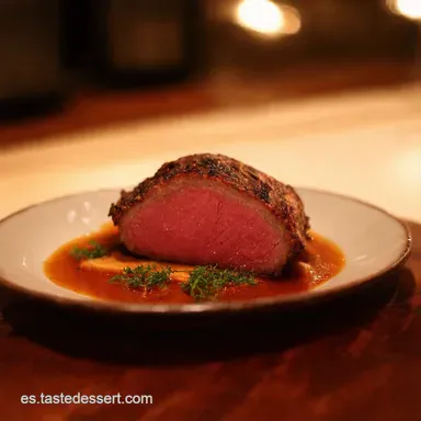 Lomo a la Sal Jugoso Mi Secreto Ib&eacute;rico Revelado Tarjeta de receta