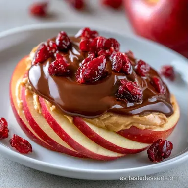 Manzana con Mantequilla de Maní en 15 Min Tarjeta de receta