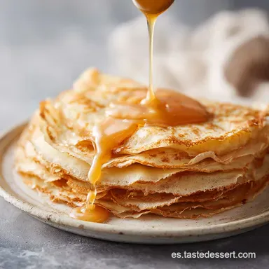 Masa de Crepes Francesa para 11 Raciones Tarjeta de receta
