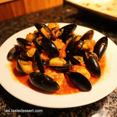Mejillones a la Diabla Salsa Picante que Enamora Tarjeta de receta