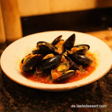 Mejillones en Salsa Brava Sabor de Espa&ntilde;a en tu Mesa Tarjeta de receta