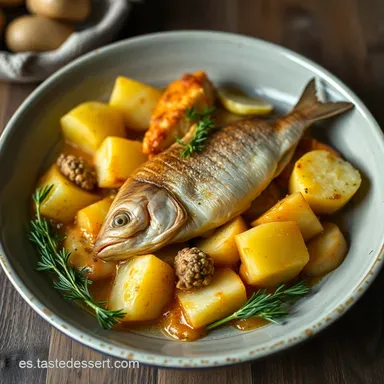 Merluza al Horno con Patatas: &iexcl;La Receta de la Abuela! Tarjeta de receta