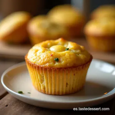 Muffins de Huevo Keto Grez Desayuno R&aacute;pido y Delicioso Tarjeta de receta