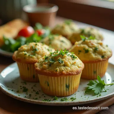 Muffins Keto de Espinaca Desayuno Salado Esponjoso y Sin Carbohidratos Tarjeta de receta