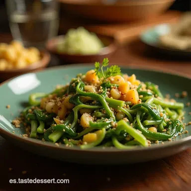 Receta de Ensalada de Nopales con Lentejas Nutritiva y Cítrica Tarjeta de receta