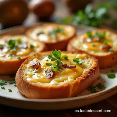 Pan de Cebolla y Queso Casero Receta F&aacute;cil y Deliciosa Tarjeta de receta