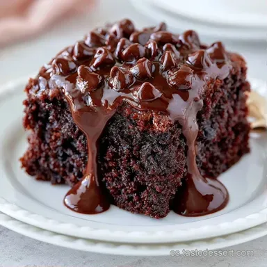 Pastel de Chocolate para 10 Personas Tarjeta de receta