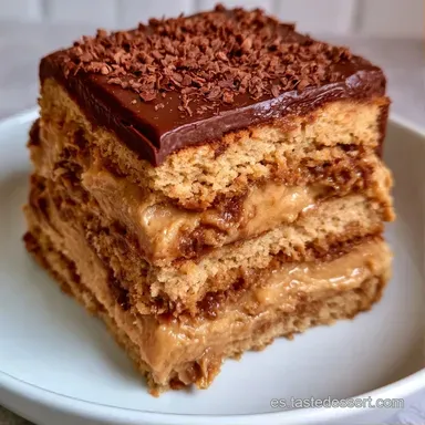 Pastel Ópera para 12 Porciones Tarjeta de receta