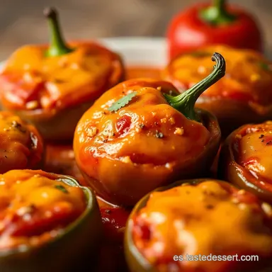 Pimientos Rellenos a la Espa&ntilde;ola: &iexcl;Receta de la Abuela! Tarjeta de receta