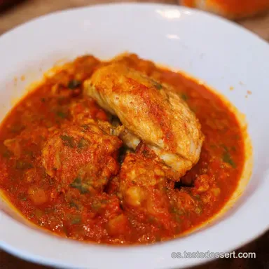 Pollo a la Paprika H&uacute;ngara Dits Receptek con Sabor Tarjeta de receta