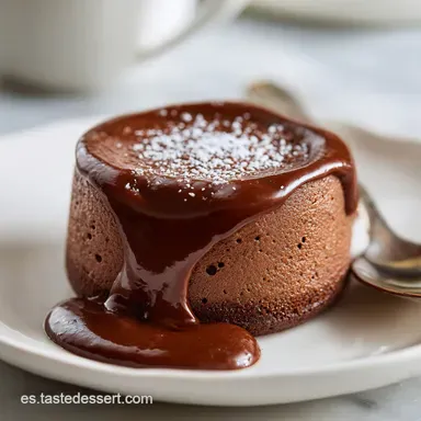 Postre de Chocolate Casero para 6 Porciones Tarjeta de receta