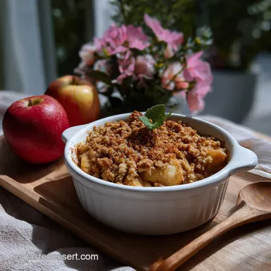 Postre de Manzana y Canela F&aacute;cil en Microondas Tarjeta de receta
