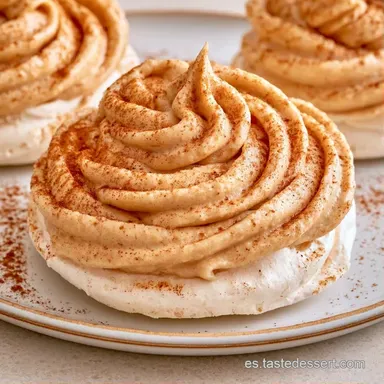 Postre Mont Blanc con Castañas Tarjeta de receta