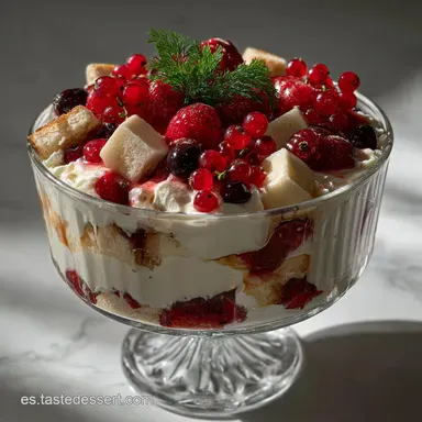 Postre Navide&ntilde;o: Compota Especiada y Terciopelo Tarjeta de receta