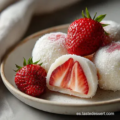 Postres Japoneses: Mochi Receta Lista en 30 Min Tarjeta de receta