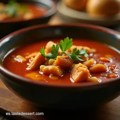Receta de Pozole Rojo de Pollo Casero Sabor Guerrero en Casa Tarjeta de receta