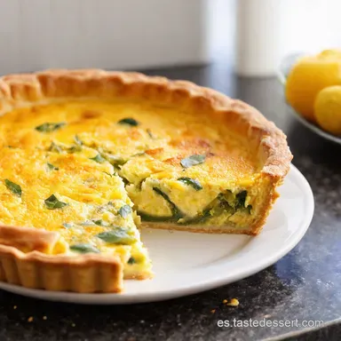 Quiche de Verduras F&aacute;cil Receta Casera con Sabor Tarjeta de receta