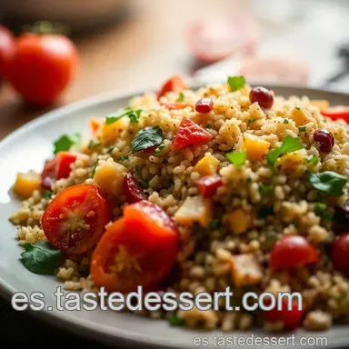 Quinoa a la Jardinera: &iexcl;Mi Ensalada Favorita con Sabor a Espa&ntilde;a! Tarjeta de receta