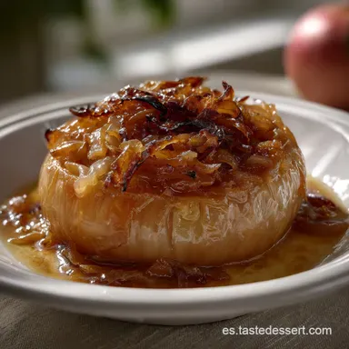 Cebolla Caramelizada Receta: Oro L&iacute;quido Vegetal Tarjeta de receta