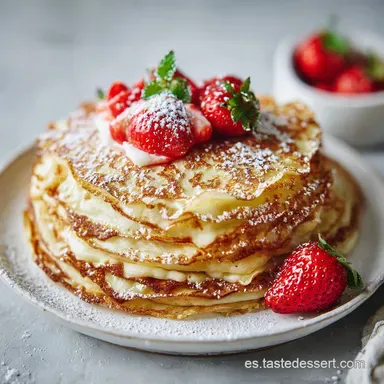 Crepes Franceses: Receta Fácil con Vainilla