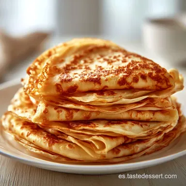 Receta Crepes F&aacute;cil en 25 Minutos Tarjeta de receta