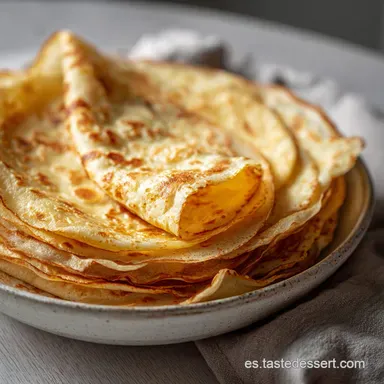 Receta de Crepes Franceses en 20 Minutos Tarjeta de receta