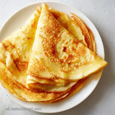 Receta Crepes Salados: Textura Sedosa Tarjeta de receta