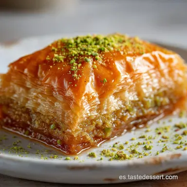 Dulce Turco con Pistacho Casero para 24 Raciones Tarjeta de receta