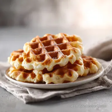 Receta Gofre Casero: Gofres Belgas Crujientes en 25 Minutos Tarjeta de receta