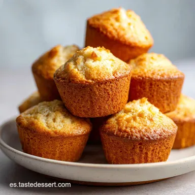 Receta de Magdalenas Caseras: Copete Alto Tarjeta de receta