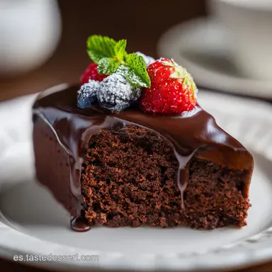 Receta Tarta de Chocolate Cremosa en 20 Minutos | Sin Horno Tarjeta de receta