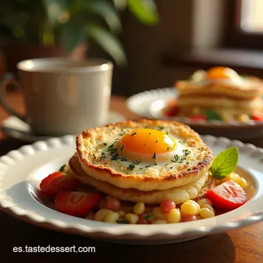 Desayunos Aptos Y SALUDABLES para Mi Revuelto Energ&eacute;tico Tarjeta de receta