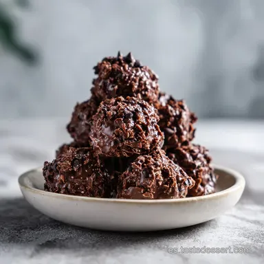 Rocas de Chocolate: Crujientes en 10 Minutos Tarjeta de receta