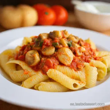 Salsa de Champi&ntilde;ones Cremosa Mi Secreto para Pasta y M&aacute;s Tarjeta de receta