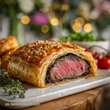 Solomillo Wellington: Crujiente y Tierno Tarjeta de receta