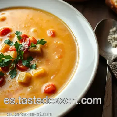 Sopa Castellana: Receta de la Abuela, &iexcl;Caldo que Reconforta! Tarjeta de receta