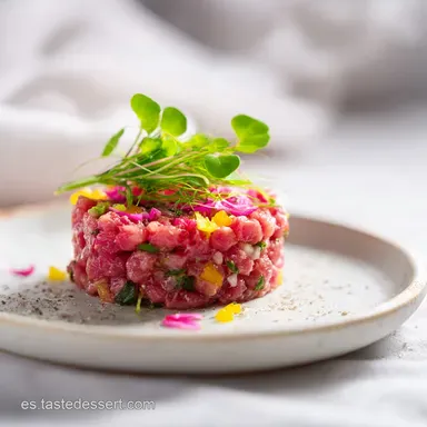 Steak Tartar: Receta Tradicional de Ternera en 20 Minutos Tarjeta de receta